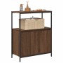 Mueble de baño con estantes roble marrón 76,5x35x95 cm de , Tocadores de baño - Ref: Foro24-861921, Precio: 79,22 €, Descuent...