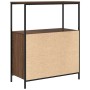 Mueble de baño con estantes roble marrón 76,5x35x95 cm de , Tocadores de baño - Ref: Foro24-861921, Precio: 79,22 €, Descuent...