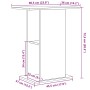 Soporte para acuario de madera de roble negro 60,5x36x72,5 cm de , Soportes para acuarios - Ref: Foro24-862157, Precio: 54,41...
