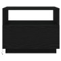 Mesa de centro con luces LED roble negro 50x49x40 cm de , Mesas de centro - Ref: Foro24-862253, Precio: 79,53 €, Descuento: %