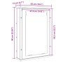 Mueble de baño con espejo de roble artesanal 42x12x60 cm de , Tocadores de baño - Ref: Foro24-862230, Precio: 46,36 €, Descue...