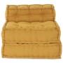 Puf modular de tela amarillo 70x70x54 de , Cojines para sillas y sofás - Ref: Foro24-4019038, Precio: 136,32 €, Descuento: %