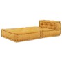 Puf modular de tela amarillo 70x70x54 de , Cojines para sillas y sofás - Ref: Foro24-4019038, Precio: 136,32 €, Descuento: %