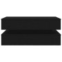 Mesa de centro con luces LED roble negro 90x50x40 cm de , Mesas de centro - Ref: Foro24-862258, Precio: 108,02 €, Descuento: %