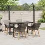 Conjunto de Comedor de Jardín 5 pcs Gris ratán sintético en Mesas de jardín | Comprar online en Foru.es