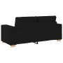 Sofá Loveseat de tela negra de 140 cm de , Sofás - Ref: Foro24-4105080, Precio: 209,95 €, Descuento: %