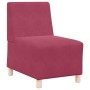 Sillón de terciopelo rojo tinto 55 cm de , Sofás - Ref: Foro24-4108484, Precio: 120,25 €, Descuento: %