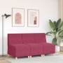 Sillón de terciopelo rojo tinto 55 cm de , Sofás - Ref: Foro24-4108484, Precio: 120,25 €, Descuento: %