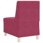 Sillón de terciopelo rojo tinto 55 cm de , Sofás - Ref: Foro24-4108484, Precio: 120,25 €, Descuento: %