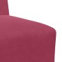 Sillón de terciopelo rojo tinto 55 cm de , Sofás - Ref: Foro24-4108484, Precio: 120,25 €, Descuento: %