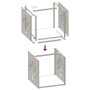 Leñero antracita 40x40x40 cm Acero laminado en frío de , Bolsas y soportes de leña - Ref: Foro24-864245, Precio: 49,84 €, Des...