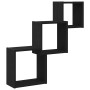 Estante cubos pared madera ingeniería roble negro 68x15x68 cm de , Estantes y estanterías - Ref: Foro24-862410, Precio: 33,69...