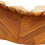 Tumbona mecedora con cojín de madera maciza de acacia de , Tumbonas - Ref: Foro24-4103882, Precio: 171,61 €, Descuento: %