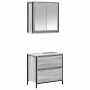 Set de muebles de baño 2 pzas madera contrachapada gris sonoma de , Muebles de baño - Ref: Foro24-3328367, Precio: 126,95 €, ...