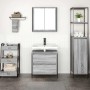 Set de muebles de baño 2 pzas madera contrachapada gris sonoma de , Muebles de baño - Ref: Foro24-3328367, Precio: 126,95 €, ...