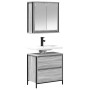 Set de muebles de baño 2 pzas madera contrachapada gris sonoma de , Muebles de baño - Ref: Foro24-3328367, Precio: 126,95 €, ...