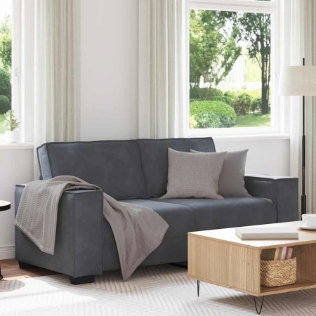 Sofá de 2 plazas de terciopelo gris oscuro 140 cm de , Sofás - Ref: Foro24-4105021, Precio: 206,49 €, Descuento: %