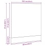 Panel para lavavajillas madera roble negro 60x1,5x67 cm de , Armarios de cocina - Ref: Foro24-863151, Precio: 30,54 €, Descue...