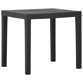 Mesa de jardín de plástico gris 79x65x72 cm de vidaXL, Mesas de jardín - Ref: Foro24-315843, Precio: 71,20 €, Descuento: %