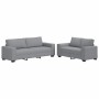 Juego de sofás con cojines 2 piezas tela gris claro de , Sofás - Ref: Foro24-3324731, Precio: 466,78 €, Descuento: %