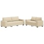 Juego de sofás con cojines 2 piezas tela crema de , Sofás - Ref: Foro24-3324738, Precio: 472,73 €, Descuento: %