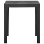 Mesa de jardín de plástico gris 79x65x72 cm de vidaXL, Mesas de jardín - Ref: Foro24-315843, Precio: 68,28 €, Descuento: %
