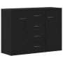 Aparador de madera de roble negro 88x30x64 cm de , Aparadores - Ref: Foro24-862446, Precio: 121,65 €, Descuento: %