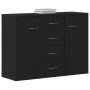 Aparador de madera de roble negro 88x30x64 cm de , Aparadores - Ref: Foro24-862446, Precio: 121,65 €, Descuento: %