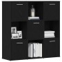 Librería de roble negro 90x28x90 cm Madera de ingeniería de , Librerías y estanterías - Ref: Foro24-862503, Precio: 109,09 €,...
