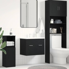 Mueble de baño para lavabo de roble negro 60x38,5x46 cm de , Muebles de baño - Ref: Foro24-862025, Precio: 49,20 €, Descuento: %