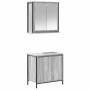Set de muebles de baño 2 pzas madera contrachapada gris sonoma de , Muebles de baño - Ref: Foro24-3328392, Precio: 120,03 €, ...