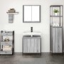 Set de muebles de baño 2 pzas madera contrachapada gris sonoma de , Muebles de baño - Ref: Foro24-3328392, Precio: 120,03 €, ...