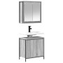 Set de muebles de baño 2 pzas madera contrachapada gris sonoma de , Muebles de baño - Ref: Foro24-3328392, Precio: 120,03 €, ...