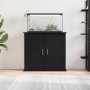 Soporte para acuario de madera de roble negro 81x36x73 cm de , Soportes para acuarios - Ref: Foro24-862155, Precio: 92,64 €, ...
