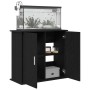 Soporte para acuario de madera de roble negro 81x36x73 cm de , Soportes para acuarios - Ref: Foro24-862155, Precio: 92,64 €, ...