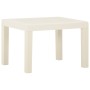 Set de muebles de jardín 3 piezas con cojines plástico blanco de vidaXL, Conjuntos de jardín - Ref: Foro24-315854, Precio: 14...