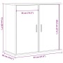 Soporte para acuario de madera de roble negro 81x36x73 cm de , Soportes para acuarios - Ref: Foro24-862155, Precio: 92,64 €, ...