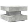 Mesa de centro giratoria 360 grados gris hormigón 50x50x34,5 cm de , Mesas de centro - Ref: Foro24-858473, Precio: 57,67 €, D...