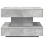 Mesa de centro giratoria 360 grados gris hormigón 50x50x34,5 cm de , Mesas de centro - Ref: Foro24-858473, Precio: 57,67 €, D...