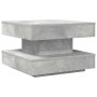 Mesa de centro giratoria 360 grados gris hormigón 50x50x34,5 cm de , Mesas de centro - Ref: Foro24-858473, Precio: 57,67 €, D...