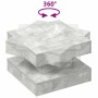 Mesa de centro giratoria 360 grados gris hormigón 50x50x34,5 cm de , Mesas de centro - Ref: Foro24-858473, Precio: 57,67 €, D...