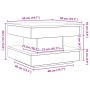 Mesa de centro giratoria 360 grados gris hormigón 50x50x34,5 cm de , Mesas de centro - Ref: Foro24-858473, Precio: 57,67 €, D...