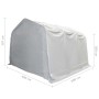 Carpa de almacenamiento PVC blanco 550 g/m² 4x6 m de , Almacenamiento industrial - Ref: Foro24-3056654, Precio: 893,04 €, Des...
