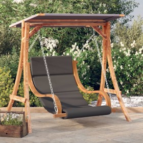 Columpio con cojín y toldo madera maciza de abeto de , Balancines de jardín - Ref: Foro24-3200624, Precio: 365,49 €, Descuent...