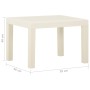 Set de muebles de jardín 3 piezas con cojines plástico blanco de vidaXL, Conjuntos de jardín - Ref: Foro24-315854, Precio: 14...