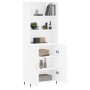 Aparador alto madera contrachapada blanco 69,5x34x180 cm de , Aparadores - Ref: Foro24-3189229, Precio: 136,20 €, Descuento: %