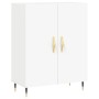 Aparador alto madera contrachapada blanco 69,5x34x180 cm de , Aparadores - Ref: Foro24-3189229, Precio: 136,20 €, Descuento: %