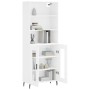 Aparador alto madera contrachapada blanco 69,5x34x180 cm de , Aparadores - Ref: Foro24-3189333, Precio: 158,86 €, Descuento: %