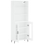 Aparador alto madera contrachapada blanco 69,5x34x180 cm de , Aparadores - Ref: Foro24-3189333, Precio: 158,86 €, Descuento: %