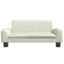 Sofá para niños de cuero sintético crema 70x45x30 cm de , Mobiliario para bebés y niños pequeños - Ref: Foro24-3196275, Preci...
